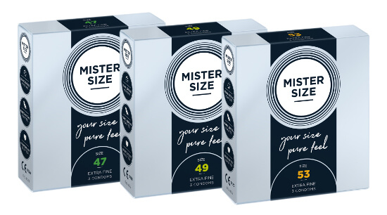 Set di prova MISTER SIZE 47-49-53 (3x3 preservativi)